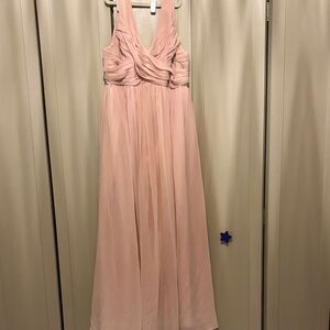 Revelry Blushing Bride Chiffon Zoe bridesmaid dress